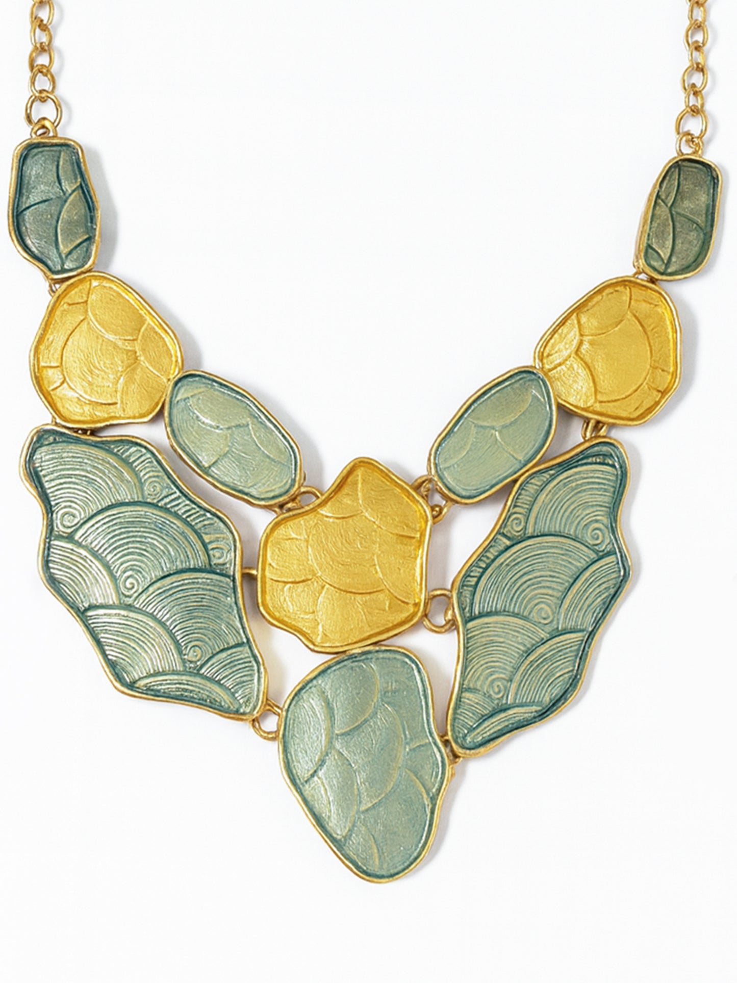 Elegant Gold & Silver Statement Necklace for Women | Designer Fashion Jewelry