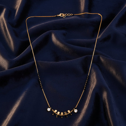 Modern Gold & Diamond Small Mangal sutra