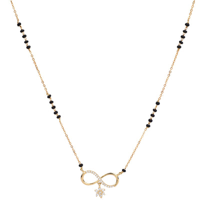 Infinity Symbol Modern Mangal sutra Design Gold