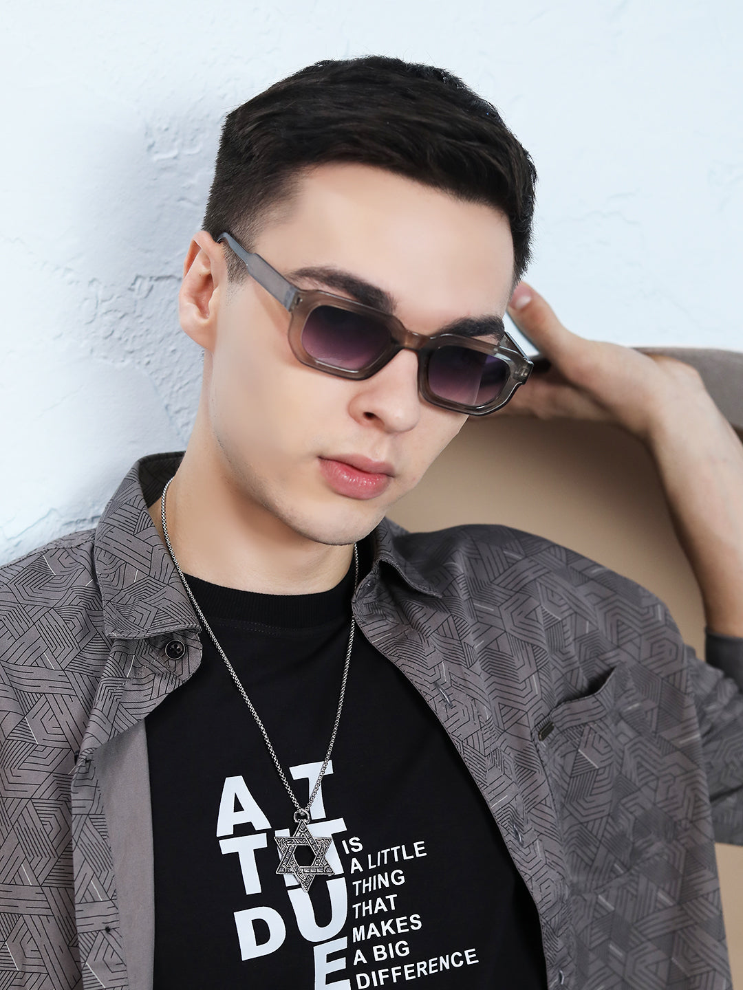 Stylish Star Pendant Chain for Men | Stainless Steel Jewelry