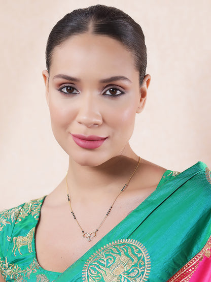 Infinity Symbol Modern Mangal sutra Design Gold