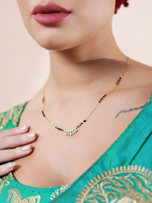 Modern Gold & Diamond Small Mangal sutra