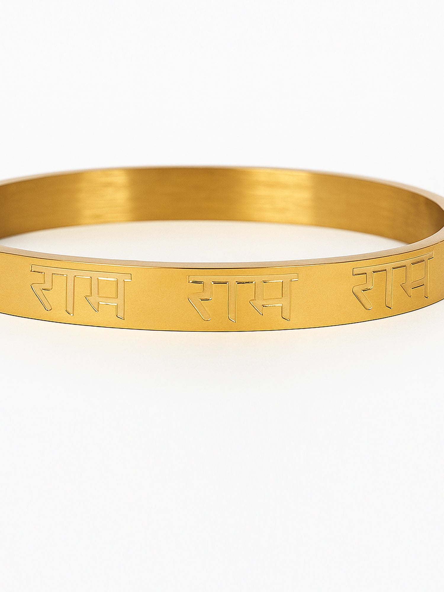 Spiritual Gold Ram Naam Bangle “राम” (Ram)