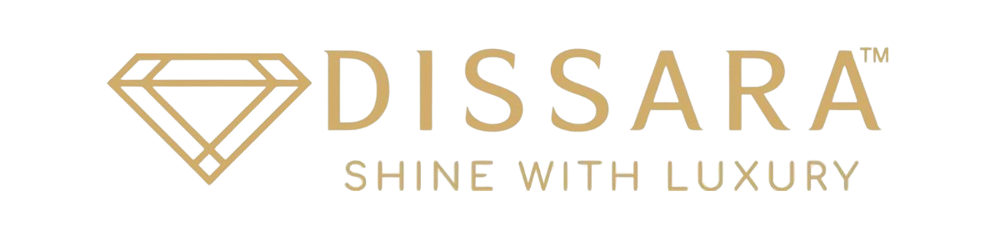 Gold diamond icon with Dissara brand name