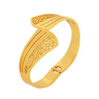 Floral Cutout Gold Bracelet