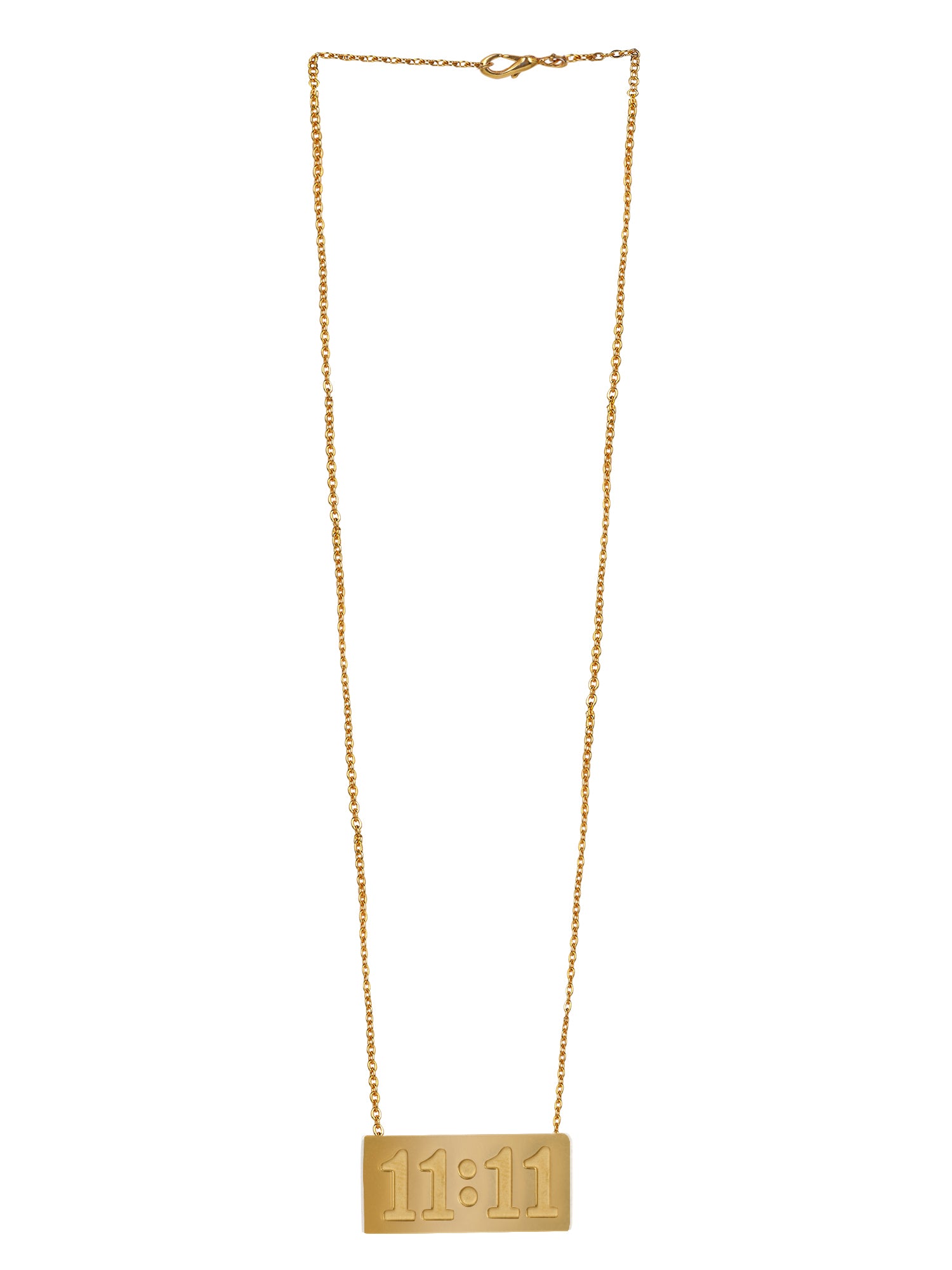 Elegant necklace pendant designs gold with a manifestation 11:11 pendant