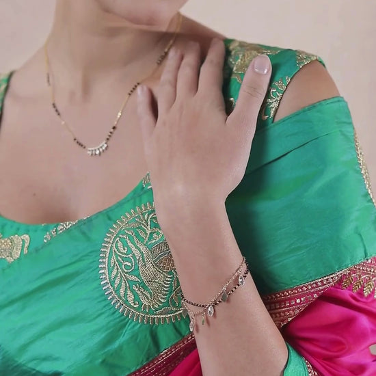 women mangalsutra bracelet video