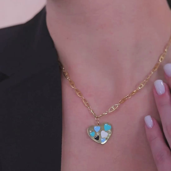 Heart pendant necklace video