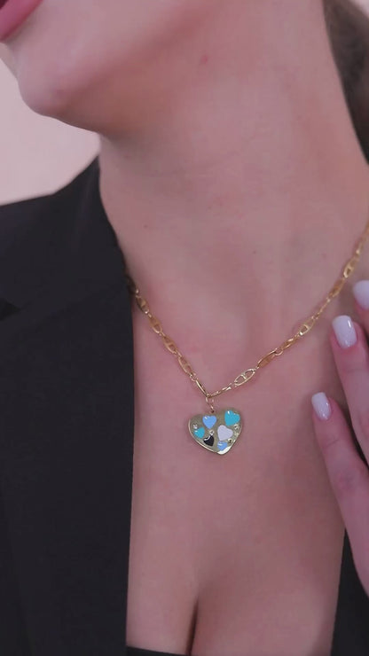 Heart pendant necklace video