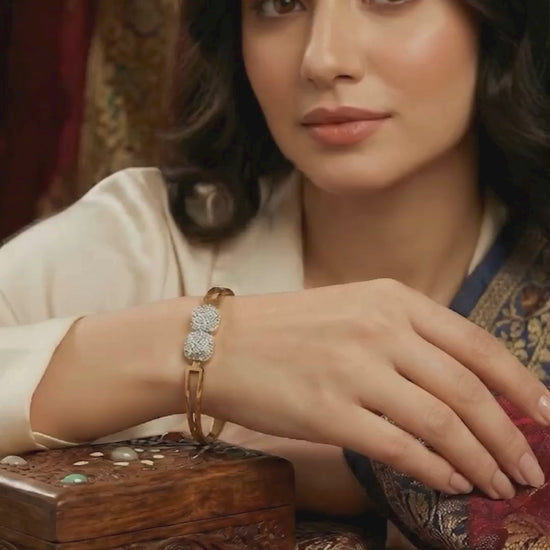 Dual studded bracelet for women video