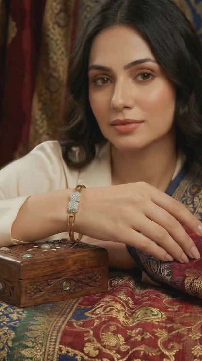 Dual studded bracelet for women video